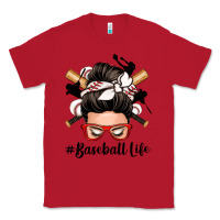 Red baseball life messy bun Classic Tee - Zillion Design Studio