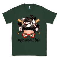Sports Green baseball life messy bun Classic Tee - Zillion Design Studio
