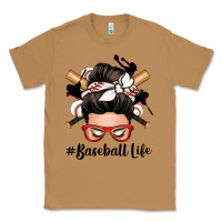 Toasted Coconut baseball life messy bun Classic Tee - Zillion Design Studio