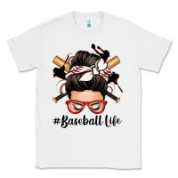 White baseball life messy bun Classic Tee - Zillion Design Studio