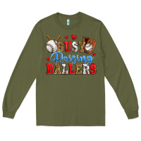 Army Green busy raising ballers baseball Long Sleeve Tee - Zillion Design Studio