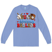 Colony Blue busy raising ballers baseball Long Sleeve Tee - Zillion Design Studio