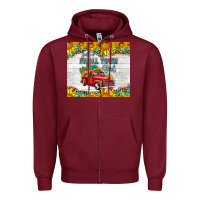 Burgundy just a small town girl with car Zipper Hoodie - HRA Design Shop