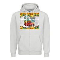 Dove Grey just a small town girl with car Zipper Hoodie - HRA Design Shop