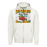Oatmeal Heather just a small town girl with car Zipper Hoodie - HRA Design Shop