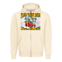Sandshell just a small town girl with car Zipper Hoodie - HRA Design Shop