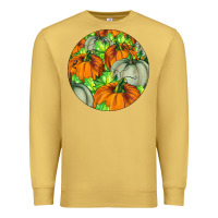 Antique Gold Fall Rounded Premium Sweatshirt - LillyAllenDesigns