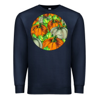 Navy Fall Rounded Premium Sweatshirt - LillyAllenDesigns