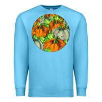 Ocean Blue Fall Rounded Premium Sweatshirt - LillyAllenDesigns
