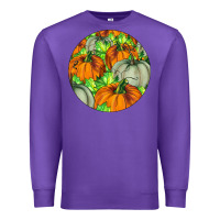 Purple Fall Rounded Premium Sweatshirt - LillyAllenDesigns