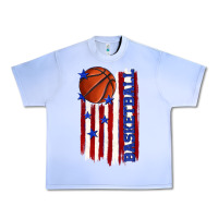 Grape Ice basketball american flag Urban Heavy Tee - texasbilliewilder