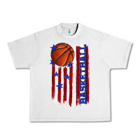 Lunar Rock basketball american flag Urban Heavy Tee - texasbilliewilder