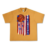 Peanut Butter basketball american flag Urban Heavy Tee - texasbilliewilder