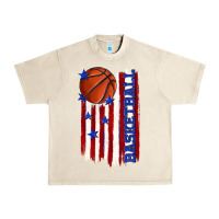 Sandshell basketball american flag Urban Heavy Tee - texasbilliewilder