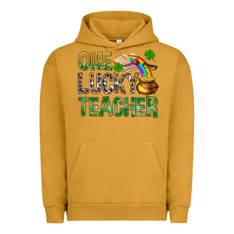 One Lucky Teacher St. Patricks Urban Hoodie by BundleAndBundleShop | Teevron