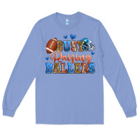 Colony Blue busy raising ballers american football Long Sleeve Tee - Zillion Design Studio