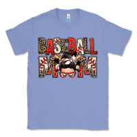 Colony Blue baseball mom messy bun Classic Tee - Zillion Design Studio