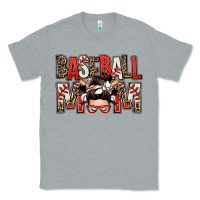 Heather Grey baseball mom messy bun Classic Tee - Zillion Design Studio