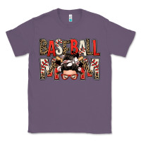 Lavender baseball mom messy bun Classic Tee - Zillion Design Studio