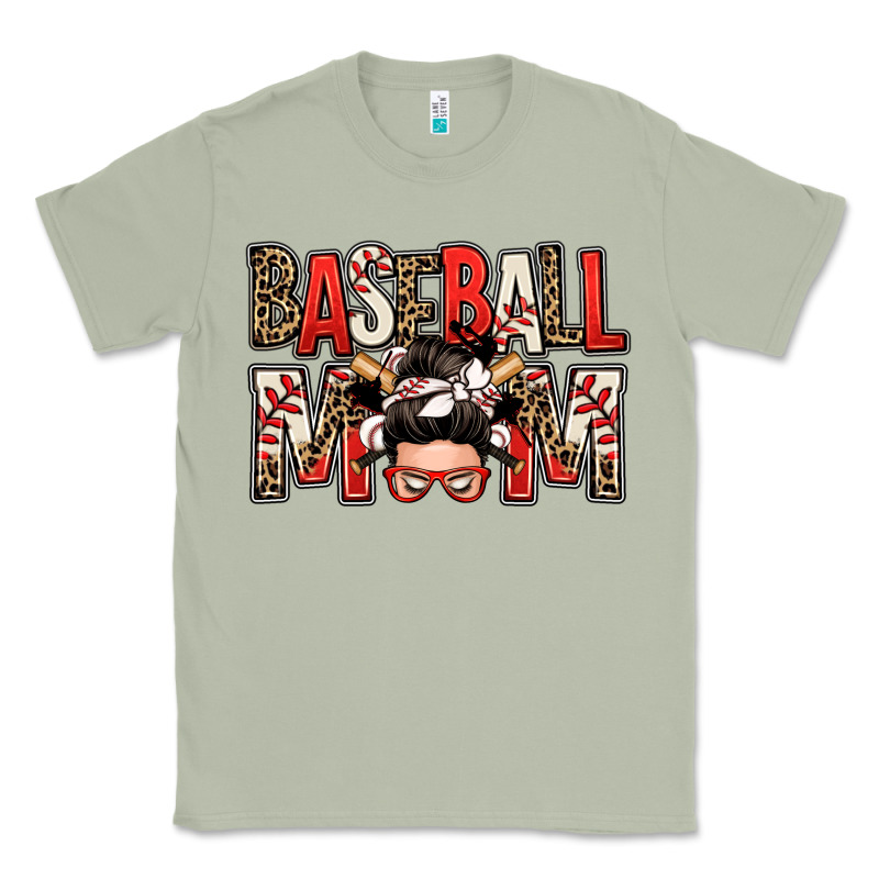 Baseball Mom Messy Bun Classic Tee by Zillion Design Studio | Teevron
