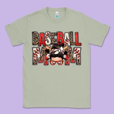Baseball Mom Messy Bun Classic Tee Designed By Zillion Design Studio