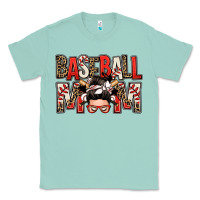 Seafoam baseball mom messy bun Classic Tee - Zillion Design Studio