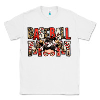 White baseball mom messy bun Classic Tee - Zillion Design Studio
