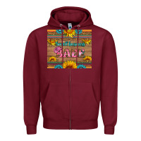 Burgundy small business babe Zipper Hoodie - HRA Design Shop