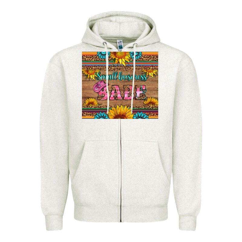 Small Business Babe Zipper Hoodie by HRA Design Shop | Teevron