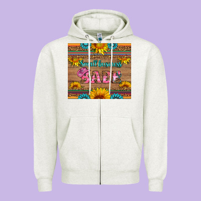 Small Business Babe Zipper Hoodie Designed By Hra Design Shop