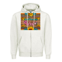 Oatmeal Heather small business babe Zipper Hoodie - HRA Design Shop