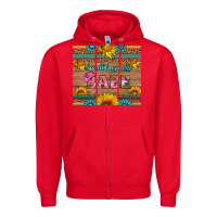 Red small business babe Zipper Hoodie - HRA Design Shop