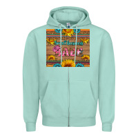 Seafoam small business babe Zipper Hoodie - HRA Design Shop