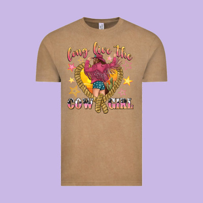 Long Live The Cowgirl Vintage Tee Designed By Texasbilliewilder