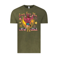 Vintage Olive long live the cowgirl Vintage Tee - texasbilliewilder