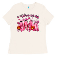 Bone in october we wear pink ghosts Ladies Tee - AdoDesignShop