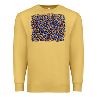 Antique Gold leopard with navy blue glitter Premium Sweatshirt - Artiststas