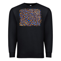 Black leopard with navy blue glitter Premium Sweatshirt - Artiststas