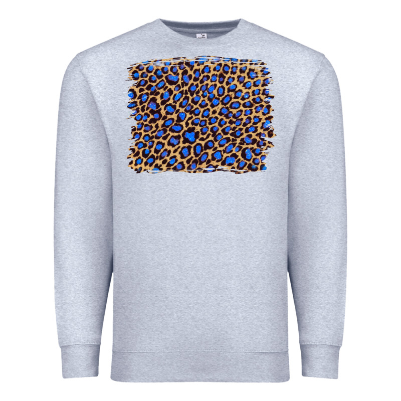 Leopard With Navy Blue Glitter Premium Sweatshirt by Artiststas | Teevron