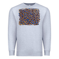 Heather Grey leopard with navy blue glitter Premium Sweatshirt - Artiststas