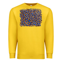 Lemon leopard with navy blue glitter Premium Sweatshirt - Artiststas