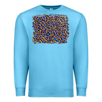 Ocean Blue leopard with navy blue glitter Premium Sweatshirt - Artiststas