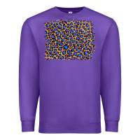 Purple leopard with navy blue glitter Premium Sweatshirt - Artiststas