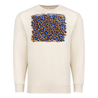 Sandshell leopard with navy blue glitter Premium Sweatshirt - Artiststas