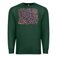 Sports Green leopard with navy blue glitter Premium Sweatshirt - Artiststas