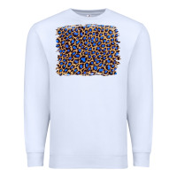 White leopard with navy blue glitter Premium Sweatshirt - Artiststas