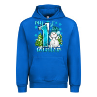 Cobalt My 1 St Winter With Cute Snowman Urban Hoodie - BundleAndBundleShop