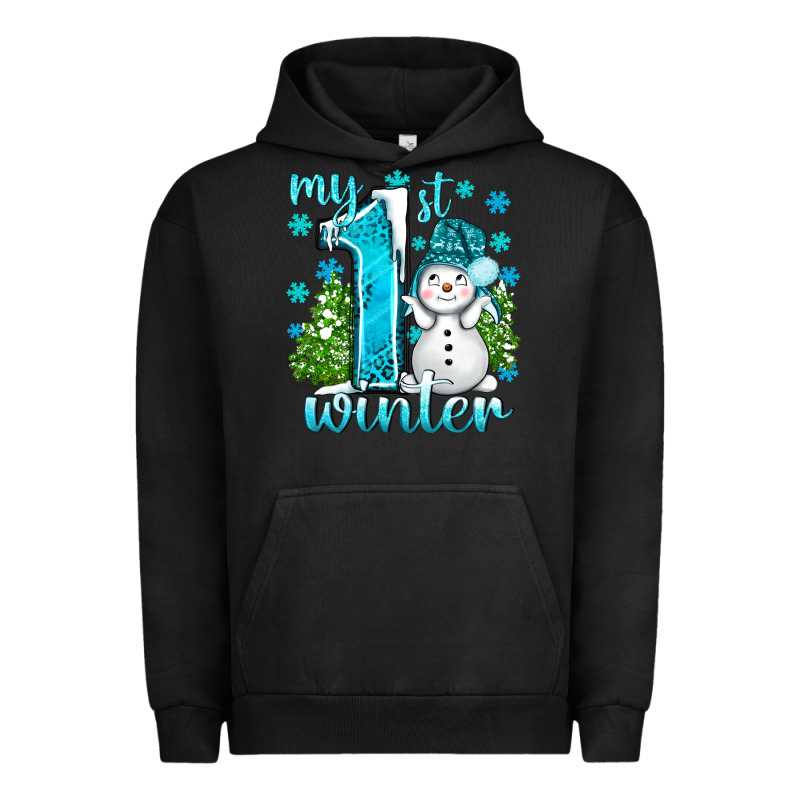 My 1 St Winter With Cute Snowman Urban Hoodie by BundleAndBundleShop | Teevron