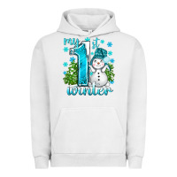 Pigment Lunar Rock My 1 St Winter With Cute Snowman Urban Hoodie - BundleAndBundleShop
