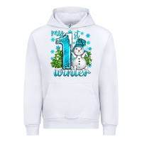 White My 1 St Winter With Cute Snowman Urban Hoodie - BundleAndBundleShop